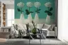 Serene White Rose Vases Wall Mural 7