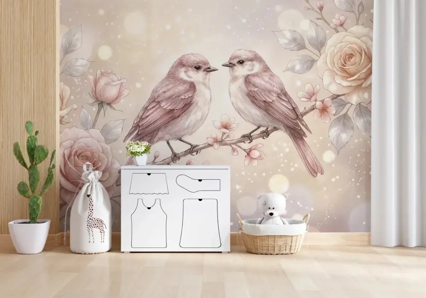 Floral Serenade Wall Mural