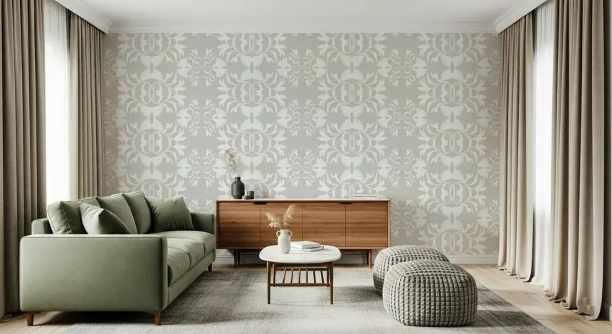 Floral Symmetry Wallpaper