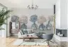 Elegant Peony Vases Botanical Wall Mural 6