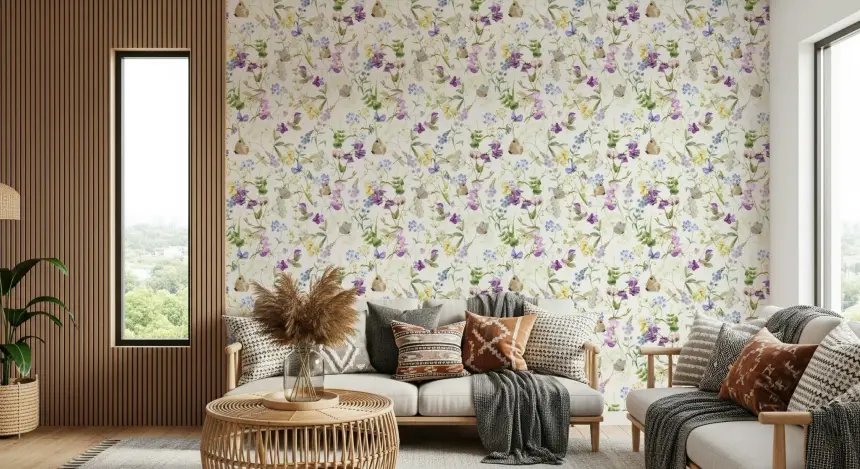 Floral Whispers Wallpaper