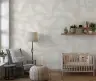 Warm Beige Meandering Abstract Lines Wallpaper Mural 7