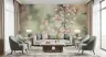 Delicate Pink Blossom Bokeh Effect Wall Mural 7