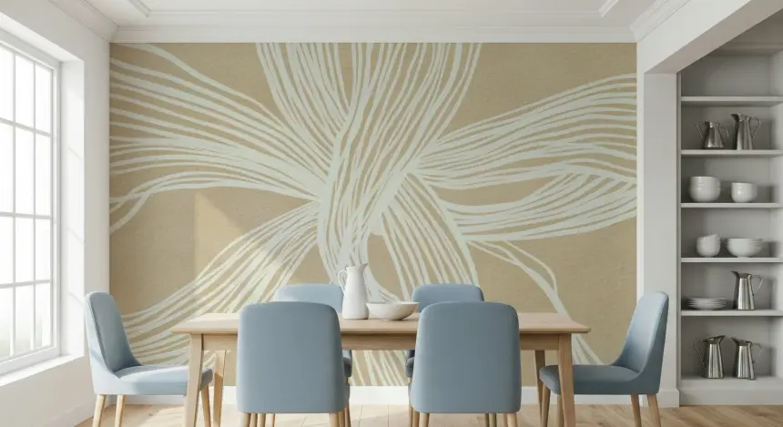 Flowing Lines Wall Mural