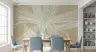 Beige Cream Organic Strands Abstract Wall Mural 7