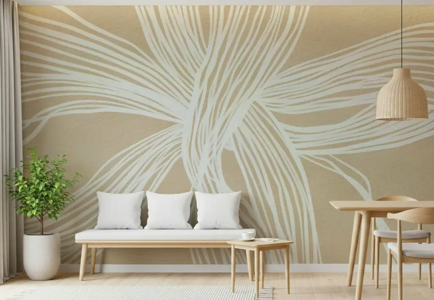 Flowing Lines Wall Mural