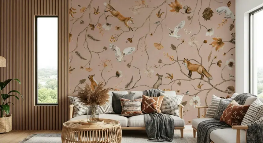 Forest Friends Fable Wall Mural