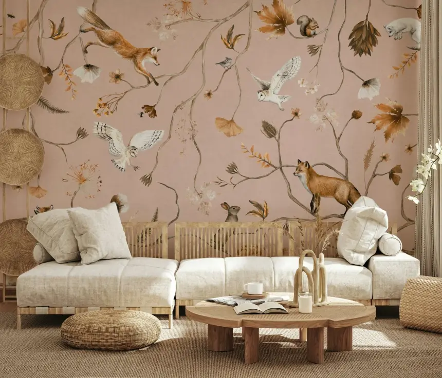 Forest Friends Fable Wall Mural