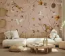 Whimsical Woodland Creatures Botanical Wall Mural 7