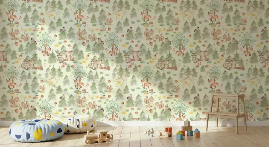 Forest Friends Forever Wallpaper