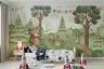 Whimsical Forest Friends Kids Wall Mural 7