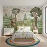 Whimsical Forest Friends Kids Wall Mural 8