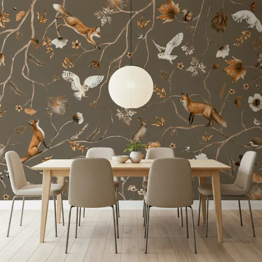 Forest Friends Wall Mural