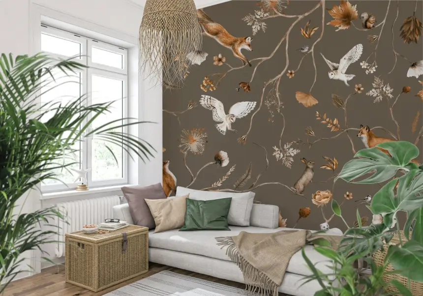 Forest Friends Wall Mural