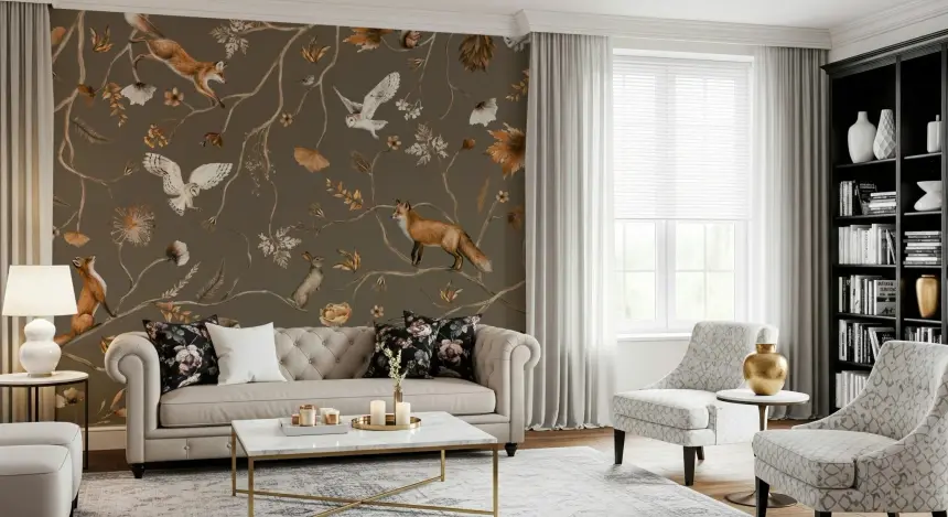 Forest Friends Wall Mural