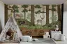 Whimsical Woodland Animals Adventure Wall Mural 7
