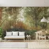 Sunlit Woodland Forest Wall Mural 6
