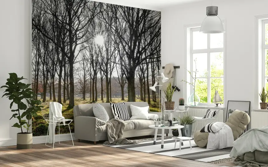 Forest Illumination Wall Mural