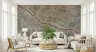 Elegant Green Marble Vein Pattern Wall Mural 8
