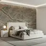 Elegant Green Marble Vein Pattern Wall Mural 6
