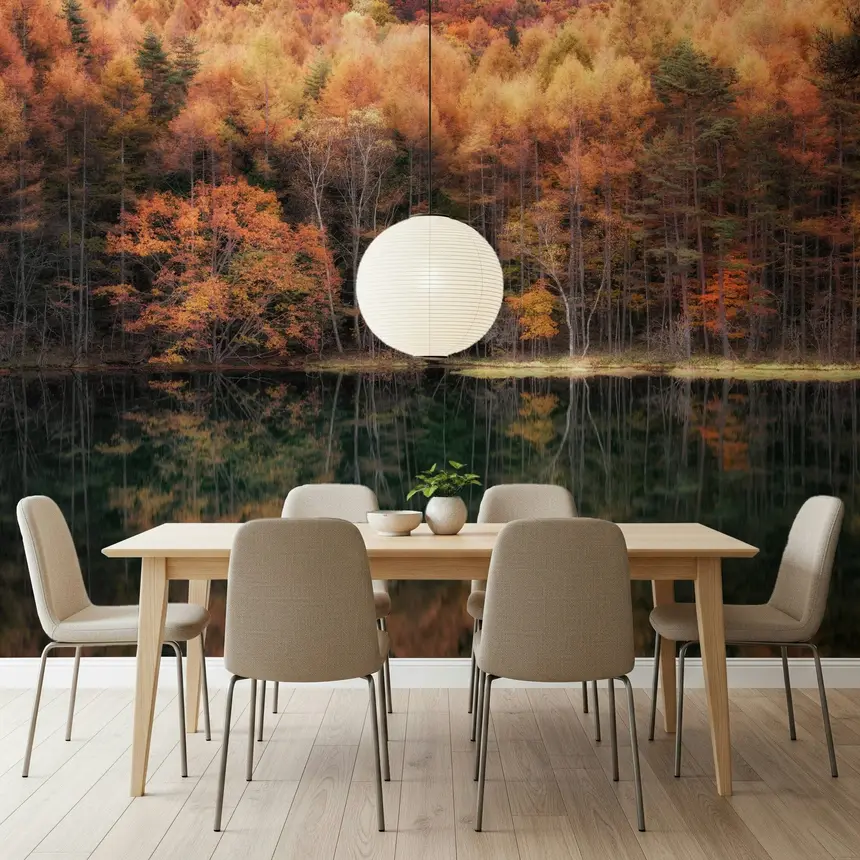 Forest Mirror Wall Mural - 2264464