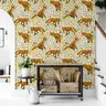 Whimsical Fox and Buttercup Pattern Wallpaper 5