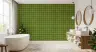 Fresh Green Textured Grid Wallpaper 7