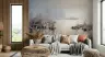 Misty Lake with Frosted Reeds Scenic Wall Mural 7