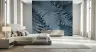 Serene Blue Fern Foliage Wall Mural 6