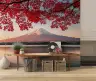 Mount Fuji Autumn Maple Leaf Wall Mural 7
