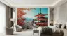 Autumn Mount Fuji and Pagoda Scenic Wall Mural 7