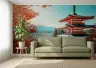 Autumn Mount Fuji and Pagoda Scenic Wall Mural 6