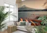 Mount Fuji Lakeside Boats Scenic Wallpaper 6