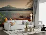 Mount Fuji Lakeside Boats Scenic Wallpaper 8