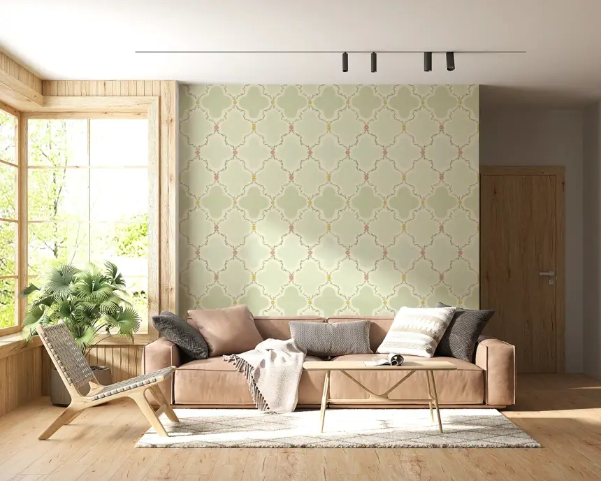 Garden Trellis Wallpaper