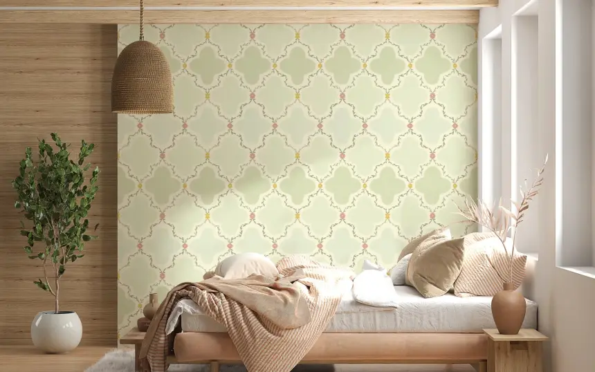 Garden Trellis Wallpaper