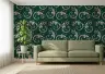 Contemporary Emerald Gecko Motif Wallpaper 8