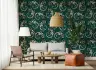 Contemporary Emerald Gecko Motif Wallpaper 7