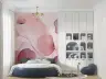 Ethereal Pink and Mauve Floral Watercolour Wall Mural 7