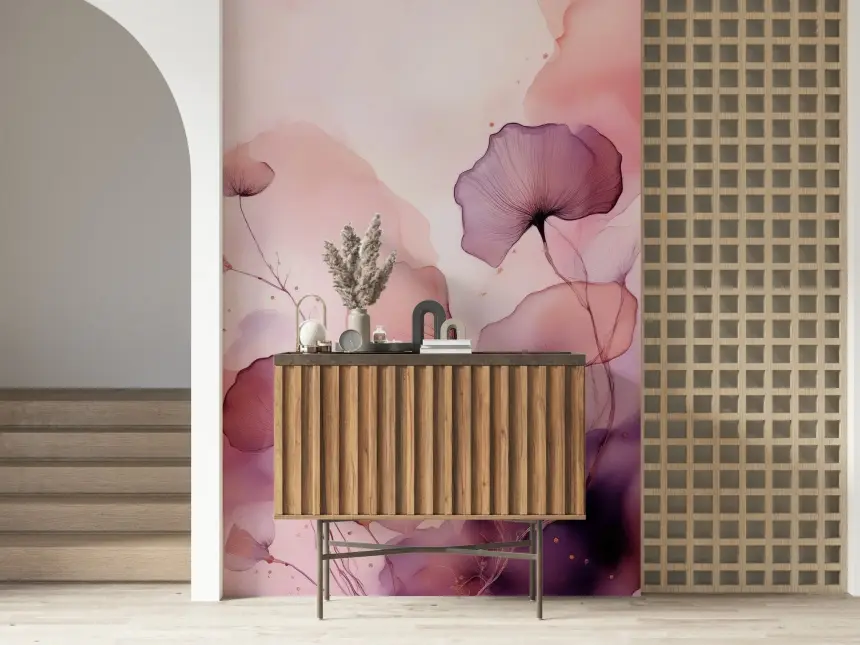 Gentle Petal Whispers Wall Mural