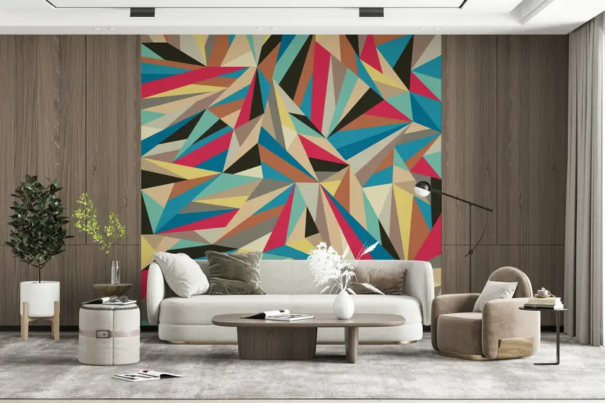 Sliced Fragments 2 Wall Mural