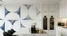 Modern Blue Geometric Circle Wall Mural 7