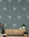 Radiant Starburst Geometric Pattern Wallpaper 8