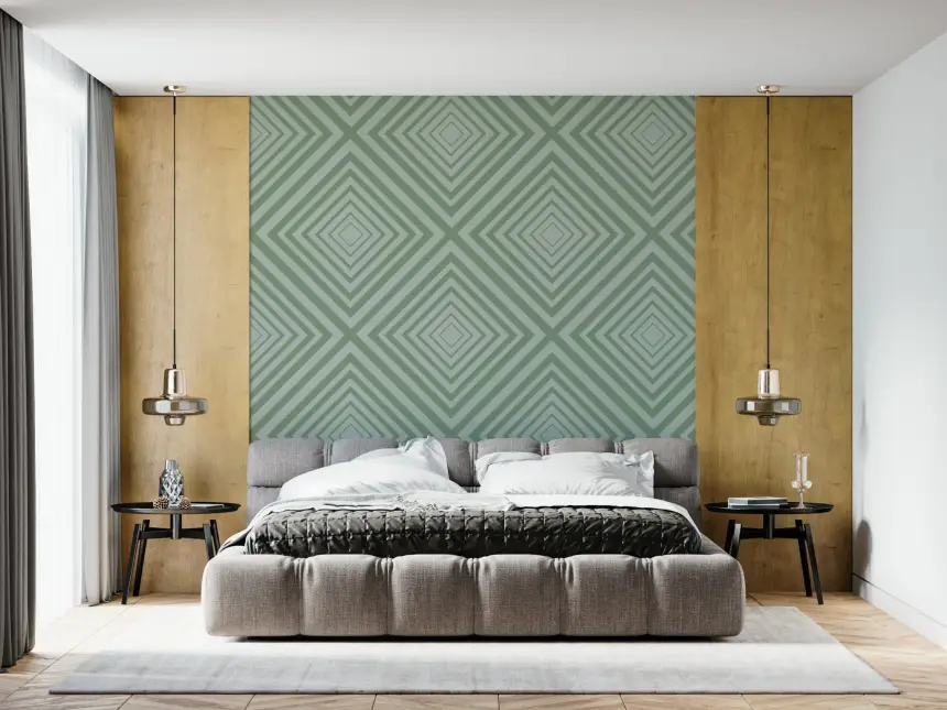 Geometric Sage Wallpaper