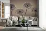 Elegant Muted Gerbera Daisy Floral Wall Mural 6