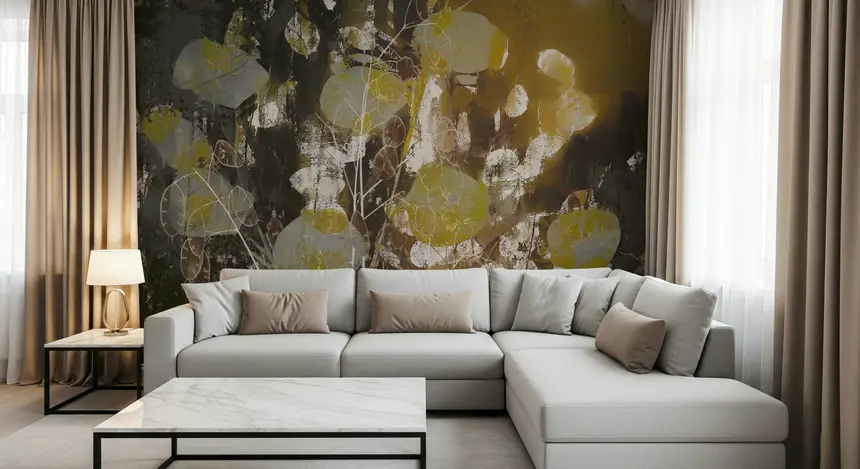 Gilded Flora Wall Mural -2336731