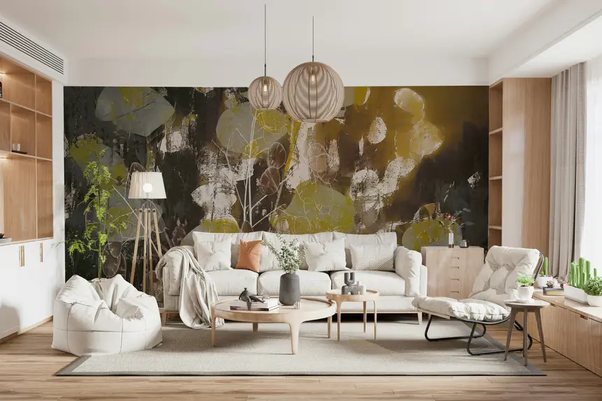 Gilded Flora Wall Mural -2336731