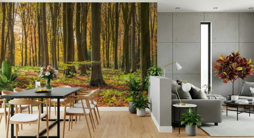 Gilded Woods Wall Mural