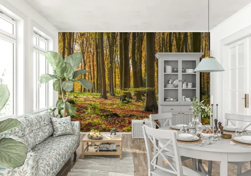 Gilded Woods Wall Mural