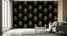 Elegant Gold Ginkgo Leaf Pattern Wallpaper 6